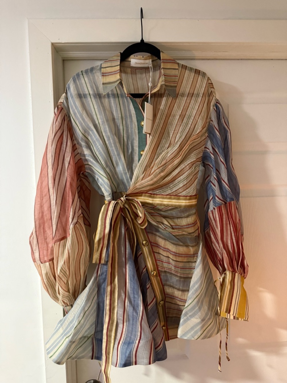 Zimmermann Rebellion Striped mini dress - Picture 2 of 13